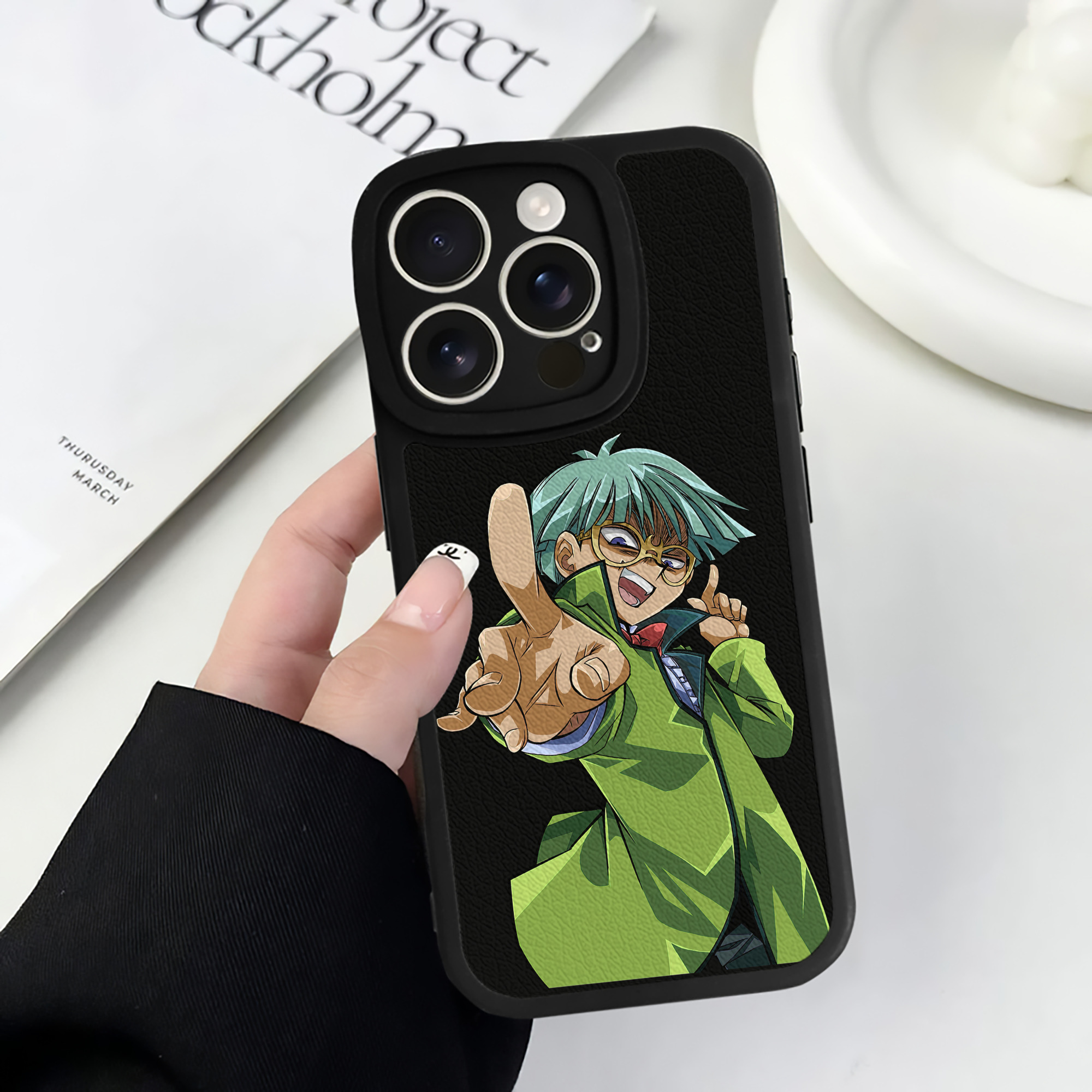 遊☆戯☆王 Yu-Gi-Oh! 【iPhone 16シリーズ対応】シリコンスマホケース（レザー調） 材質：シリコン